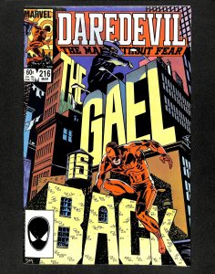 Daredevil #216 2nd Appearance Daredevil and Electro!