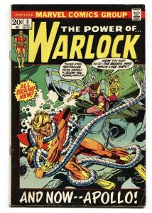 WARLOCK #3 1972-Marvel-First appearance of TRIAX as APOLLO - comic book