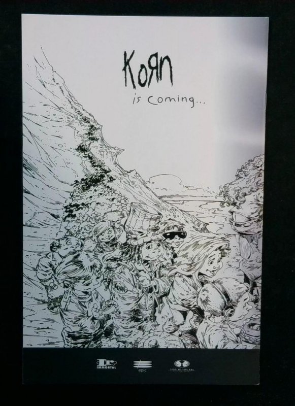 Spawn #73, NM 1st Heap, Korn Back Cover, Image, 1998