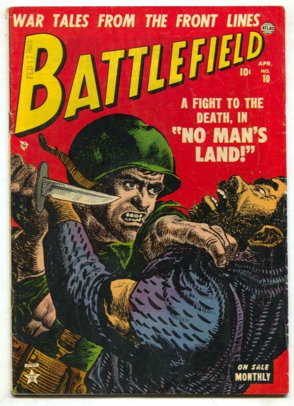 Battlefield #10 1953- Atlas War comic- commie cover FN- | Comic Books ...