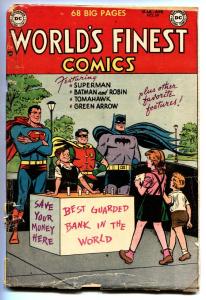 WORLD'S FINEST #69-1951-Batman-Superman-Green Arrow-DC Golden-Age