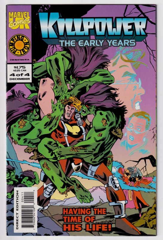 Killpower: The Early Years #1, 2, 3, 4 limited series complete set (1993)