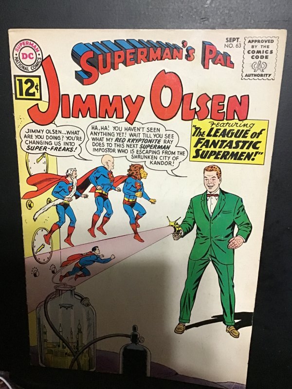 Superman's Pal, Jimmy Olsen #63 mid high grade Legion Super Villlains ke...