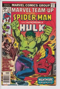 MARVEL TEAM-UP #53 Incredible Hulk (Jan 1977) Nice FN+ 6.5 white 1st Byrne X-Men