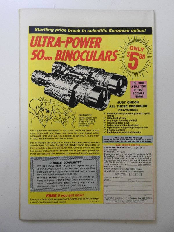 The Avengers #140 (1975) VG+ Condition centerfold detached top staple