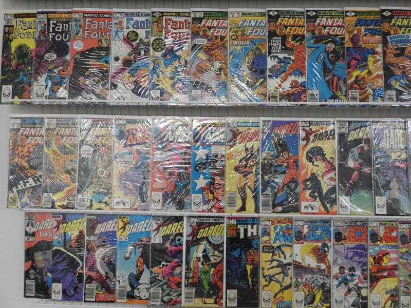 Huge Lot 120+ Comics W/ Thor, Daredevil, Fantastic Four+ Avg Fine Condition!!