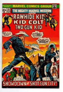 Mighty Marvel Western #23 - Rawhide Kid - Kid Colt - Two-Gun Kid - 1973 - FN/VF