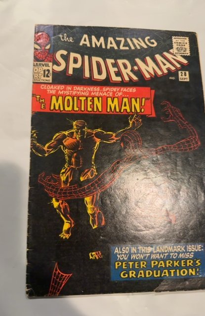 The Amazing Spider-Man #28 (1965)first molten man/ see description