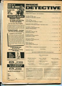 Inside Detective 12/1985-spicy gun moll-violent pulp crime thrills-G