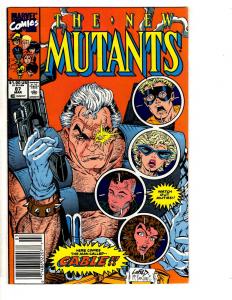 New Mutants # 87 VF/NM Marvel Comic Book 1st Cable Appearance X-Men X-Force JW1