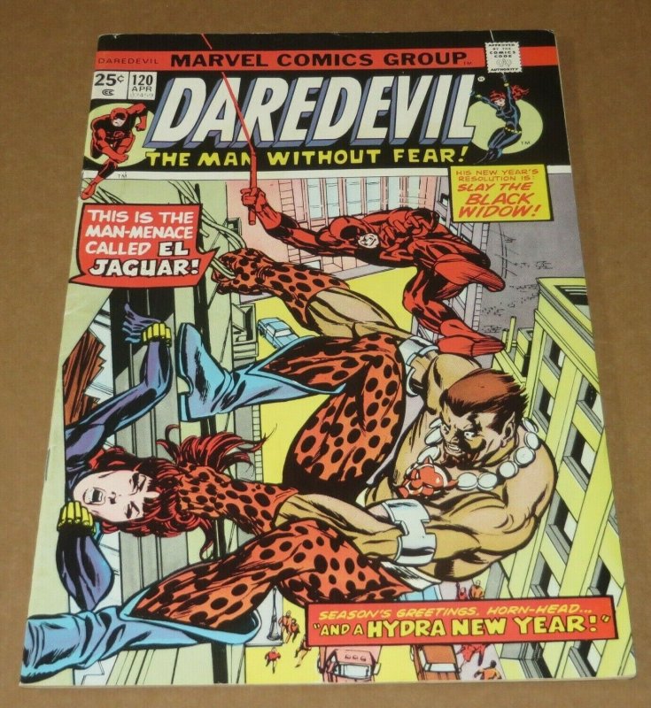 Daredevil #120 VG/FN 1975 Marvel Bronze Age Comic Book Black Widow Nick Fury App