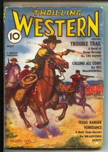 Thrilling Western 5/1940- Walt Slade The Hawk-Bradford Scott- Richard Case-Le...