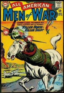 ALL AMERICAN MEN OF WAR #105-1964-JOHNNY CLOUD-vg+