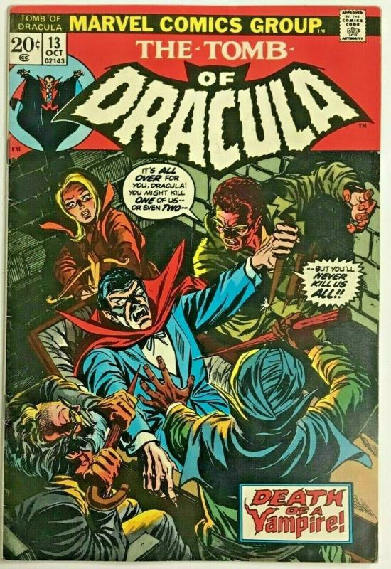 TOMB OF DRACULA#13 FN/VF 1973 ORIGIN OF BLADE MARVEL BRONZE AGE COMICS