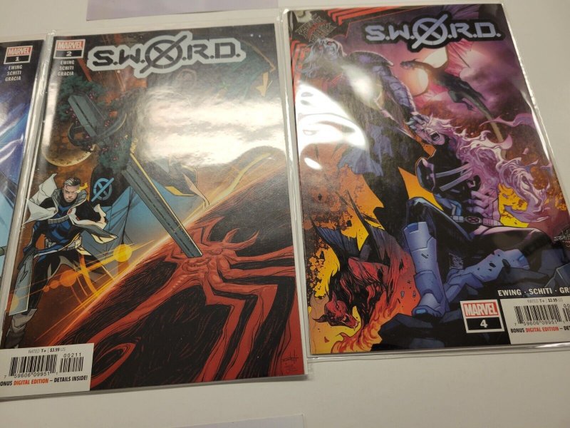 3 Marvel Books X-SWORD #1 2 4 3 SM4