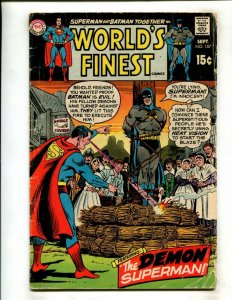 WORLDS FINEST COMICS #187 (3.0) DEMON SUPERMAN!! 1969