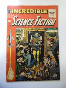 Incredible Science Fiction #32 (1955) GD Condition 1/2 spine split