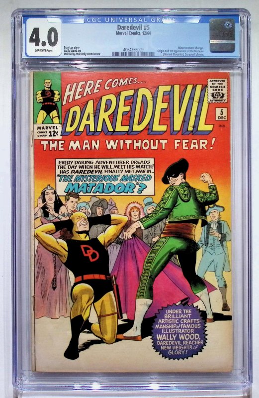 Daredevil #5 (1964) Daredevil [Key Issue] CGC 4.0