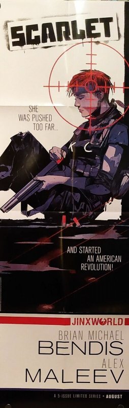 Scarlet Folded Promo Poster | Brian Michael Bendis [FP16] (11 x 34) - New!