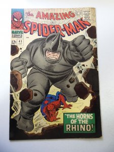 The Amazing Spider-Man #41 (1966) 1st App of Rhino! FN- Condition