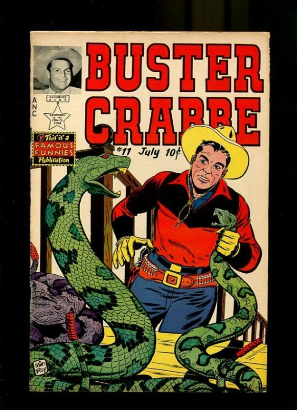 BUSTER CRABBE 11-1941-SNAKE COVER-COWBOY VF 