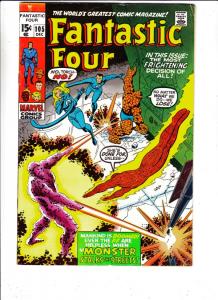 Fantastic Four #105 (Dec-70) FN/VF+ High-Grade Fantastic Four, Mr. Fantastic ...