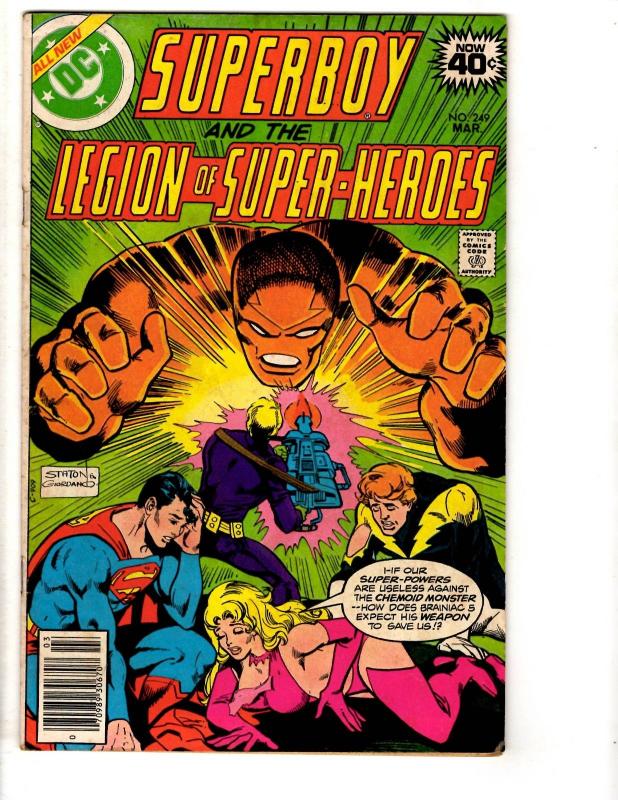 Lot Of 6 Superboy & Legion Super DC Comic Books # 242 245 246 247 248 249 JG6