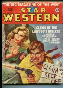 STAR WESTERN 3/1949-PULP THRILLS-TALMAGE POWELL-TURNER-VIOLENCE-GUNFIGHTS-vg-