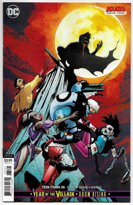 Teen Titans #35 Garbett DCeased Variant Cvr (DC, 2019) NM