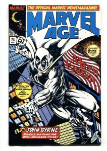 Marvel Age #74 1989 Sal Velluto-MOON KNIGHT-comic book