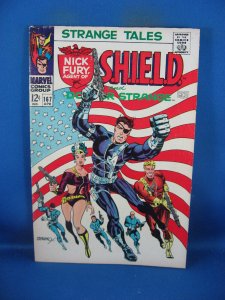 STRANGE TALES 167 F VF NICK FURY STERANKO FLAG CVR MARVEL 1968