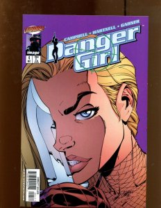 Danger Girl #4 - Dave Campbell Cover Art! (9.0) 1998