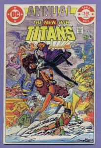 NEW TEEN TITANS #1, VF, Annual, Perez, DC 1982  more DC in store