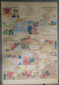 Ace Drummond Sunday by Capt Eddie Rickenbacker from 8/25/1935 Large Full Page !