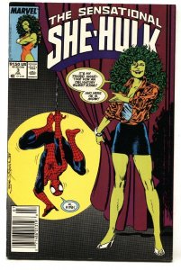 SENSATIONAL SHE-HULK #3 1989-Spider-Man comic book