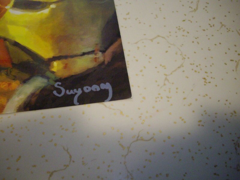 Arthur Suydam Signed Marvel Zombies Iron Man Print with COA 17x11