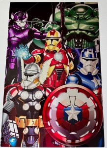 Stormtroopers Avengers 11x17 metal art print Star Wars Marvel Disney