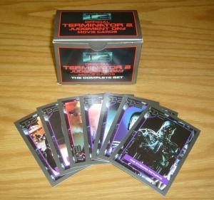 T2 Judgment Day Movie Cards the Complete Set (140) w/box +hologram +stan winston