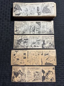 1991 AMAZING SPIDER-MAN by Stan Lee & Larry Lieber 6.5x2 Comic Strips LOT of 239