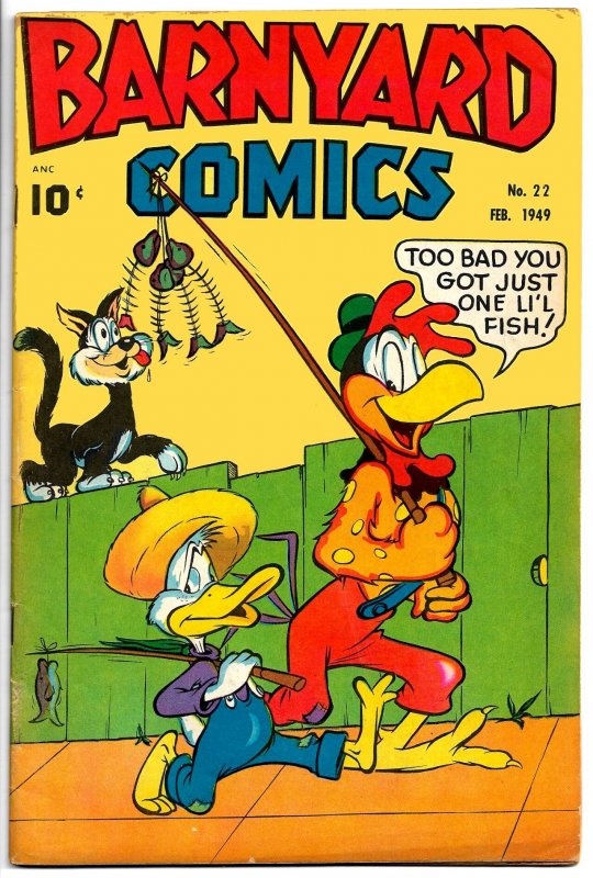 BARNYARD COMICS #22 (Feb1949) 6.0 FN  3 Complete Stories by Frank Frazetta!