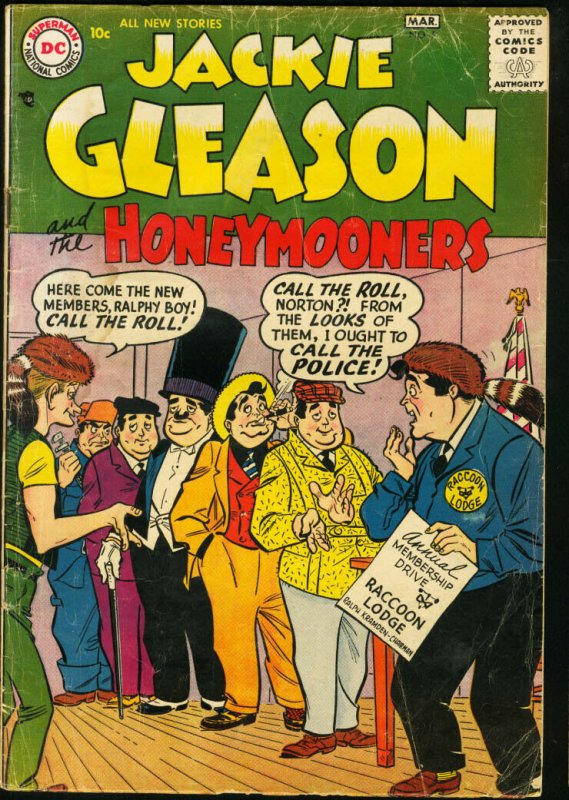 JACKIE GLEASON & THE HONEYMOONERS #5-D.C. 1957 G/VG 