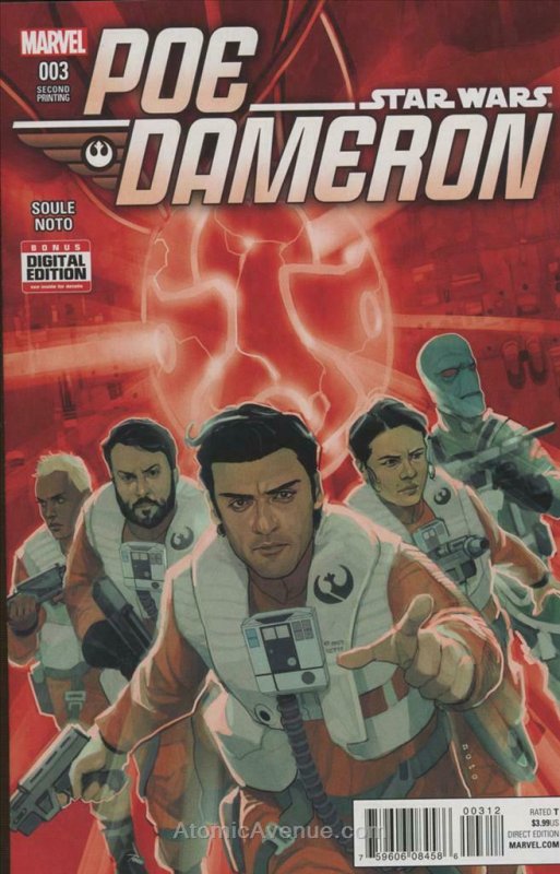 Poe Dameron #3 (2nd) VF/NM; Marvel | save on shipping - details inside