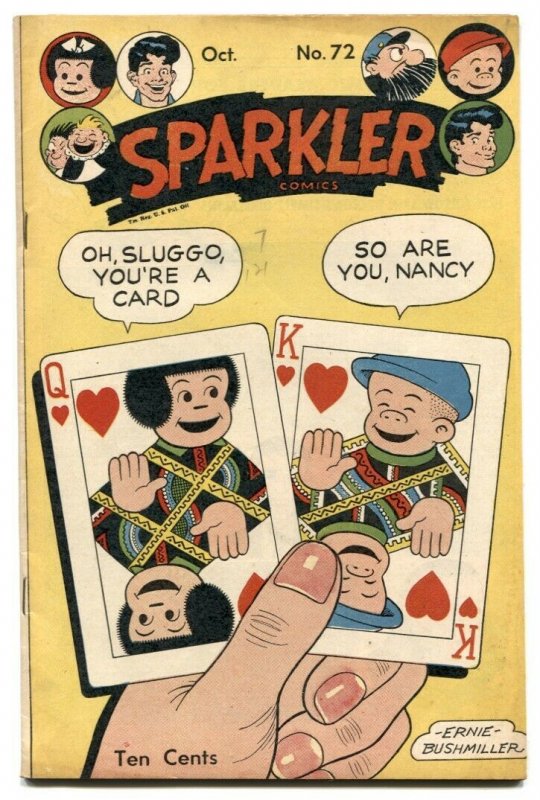 Sparkler Comics #72 1947- playing card cover FN