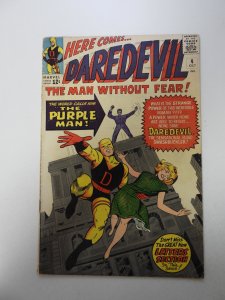 Daredevil #4 (1964) 1st Appearance of The Purple Man Poor ad page missing