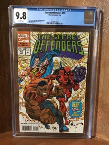 Secret Defenders 15 Cgc 9.8 White Pages Vhtf! Early Deadpool Marvel