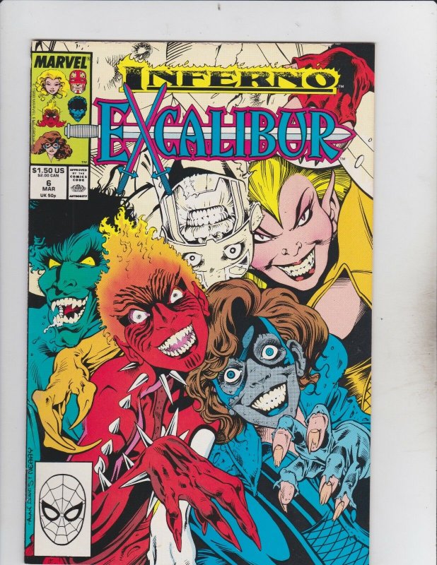 Marvel Comics Group! Excalibur! Inferno! Issue 6!