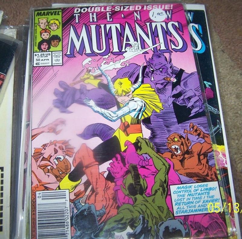 New Mutants comic # 50 (Apr 1987, Marvel) magik limbo sym starjammers