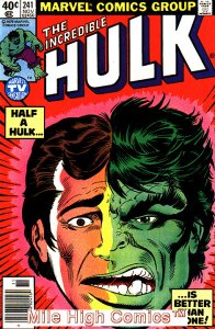 HULK  (1962 Series) (#1-6, #102-474, #600-635)(INCREDIB #241 NEWSSTAND Fair