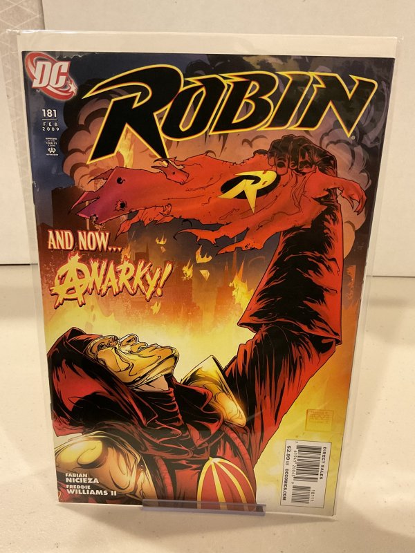 Robin #181  2009  9.0 (our highest grade)  Tim Drake!  Anarky!