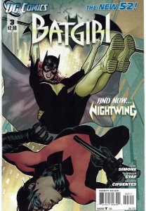 Batgirl #3 (2012 v4) Gail Simone Adam Hughes Nightwing NM-